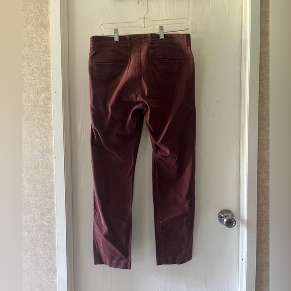 J. Crew Men's Dark Red Chinos - Picture 3 of 7